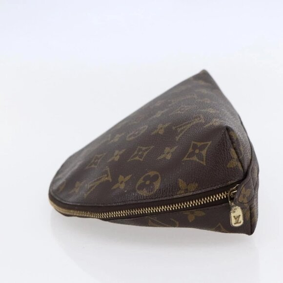 LOUIS VUITTON Monogram Trousse Demi Ronde Cosmetic Pouch M47520 LV Auth BA7198 - Picture 8 of 16